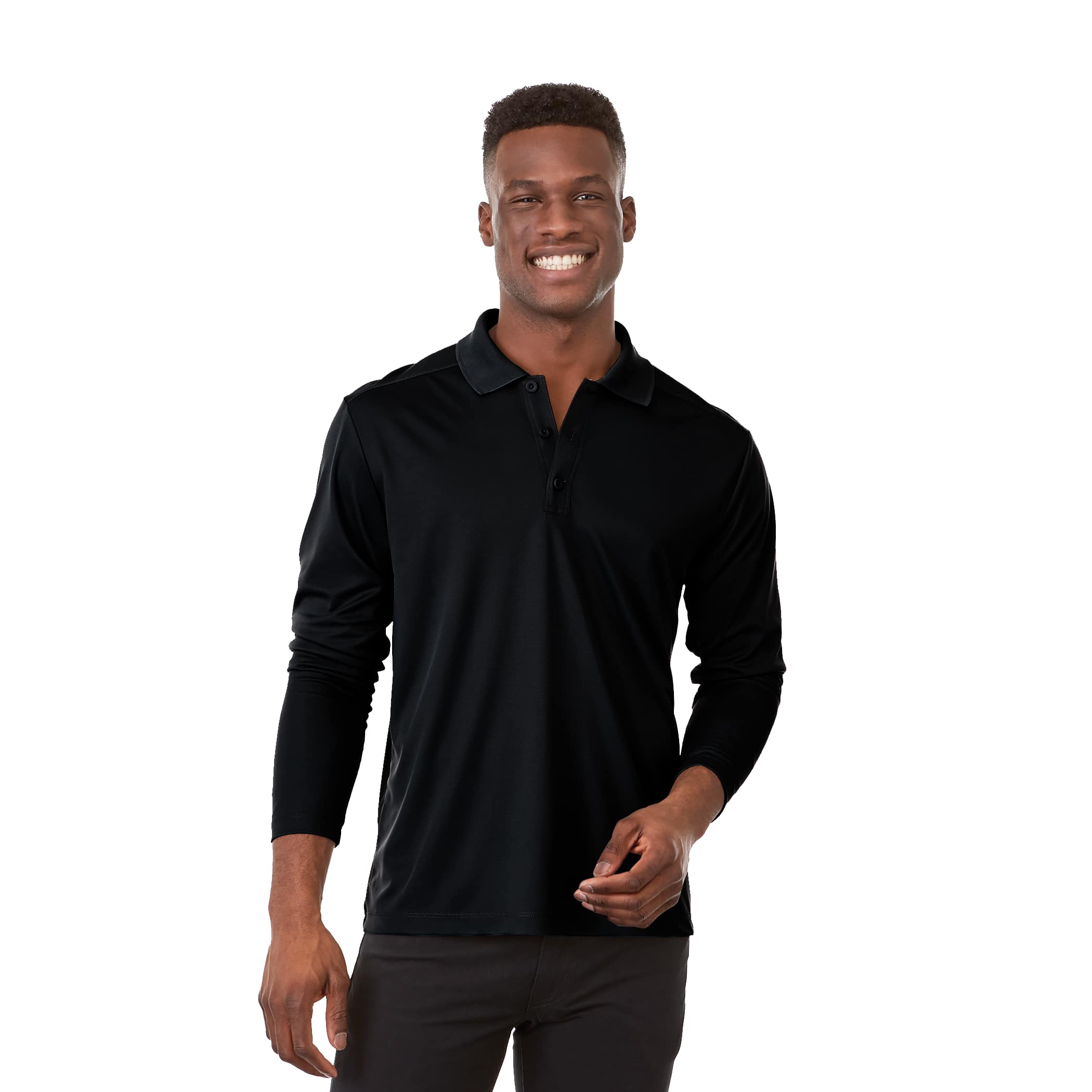 Men's MORI Long Sleeve Performance Polo | PCNA