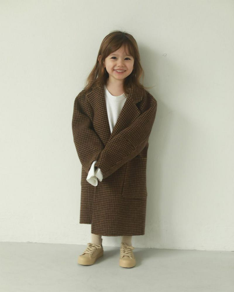 TODAYFUL(トゥデイフル)の「Over Check Coat (KIDS)」 - PARTE