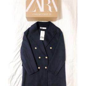 ZARA(ザラ)の「ダブルブレストウール混紡コート」 - PARTE