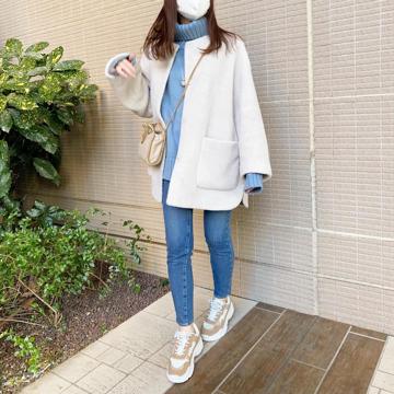 Mila Owen(ミラオーウェン)の「ノーカラーシャツカーブボアジャケット