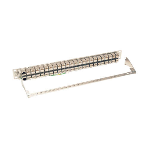 48-Port 1U Rack-Mount STP Shielded Cat6a Patch Panel | Eaton