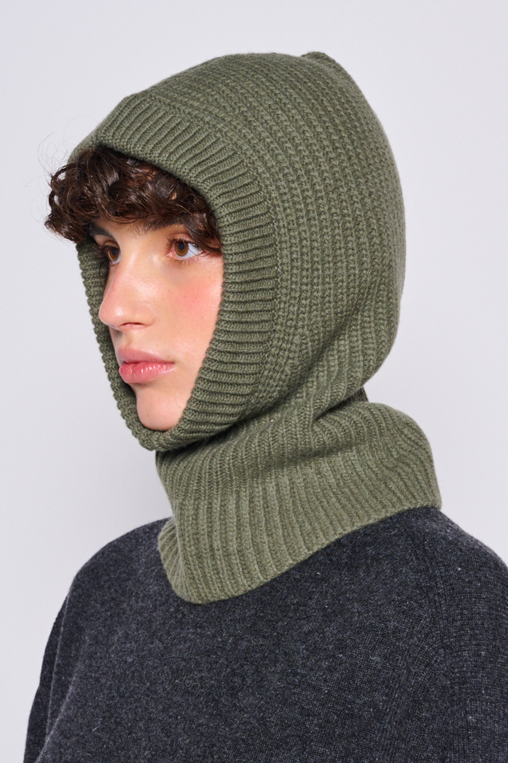 Balaclava LEMAIRE AC1147 LK1026 , Color Khaki - buy for 6250 UAH