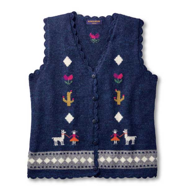 アルパカ100％ スカラップベスト｜【アルパカタウン】アルパカ専門
