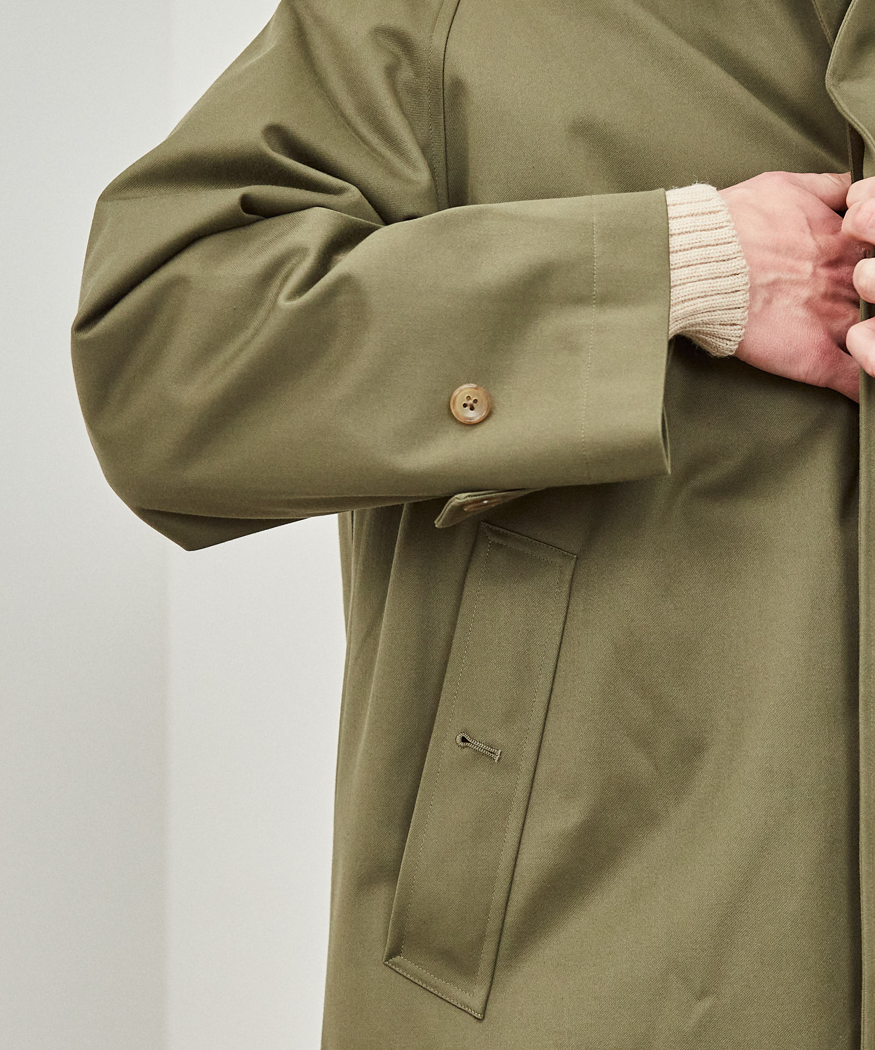 ANNIVERSARY ITEM 】SINGLE RAGLAN Ⅸ FR SATEEN W/ LINER / OLIVE – A