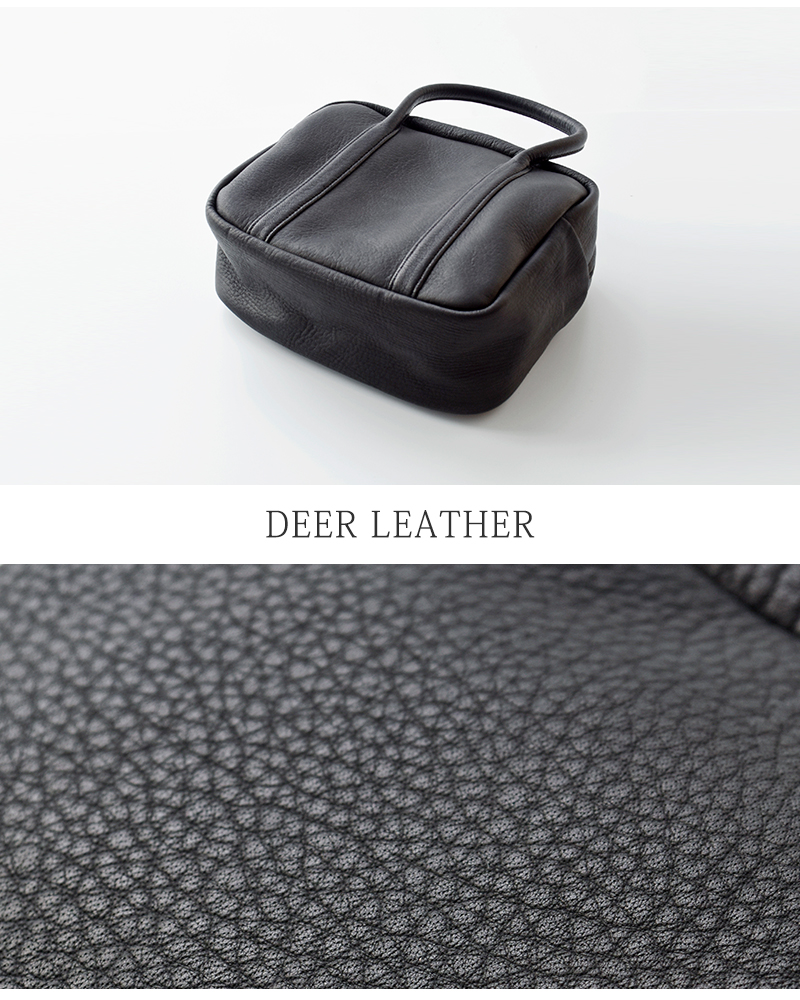 Aeta アエタ ディアレザー スクエア ボストン バッグ Sサイズ “SQUARE