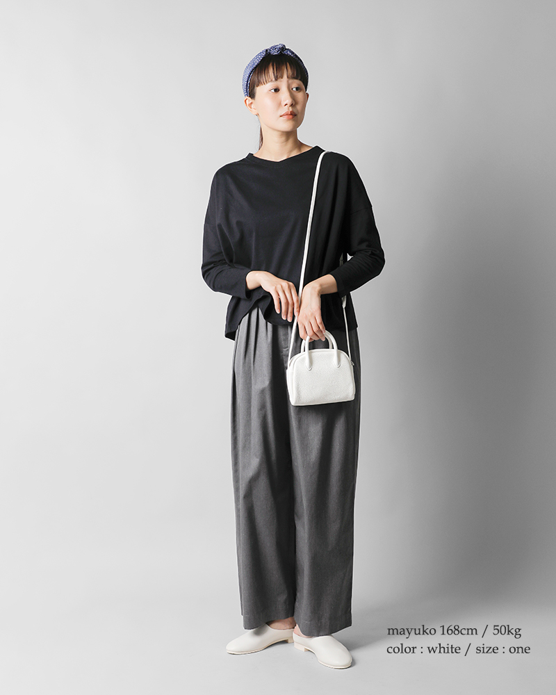 Aeta アエタ ディアレザー ボストン ミニ ショルダー バッグ “DEER