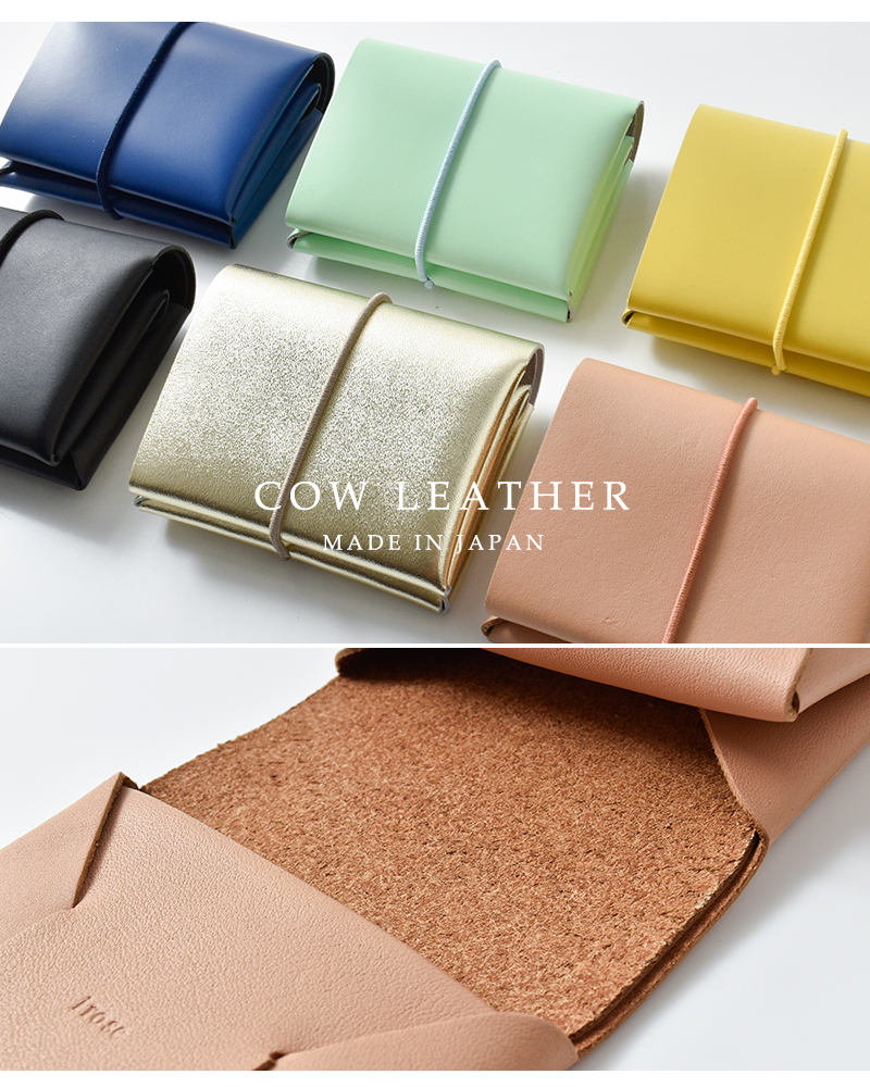 irose イロセ カウレザー シームレス ミニウォレット“SEAMLESS MINI