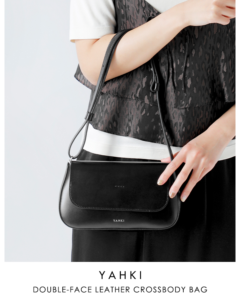 YAHKI ヤーキ ダブルフェイスレザー クロスボディバッグ yh-768
