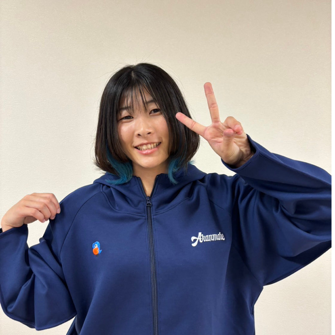 ☆791 未使用ランバンスポール ニットパーカー 40 M ネイビー ☆791 未