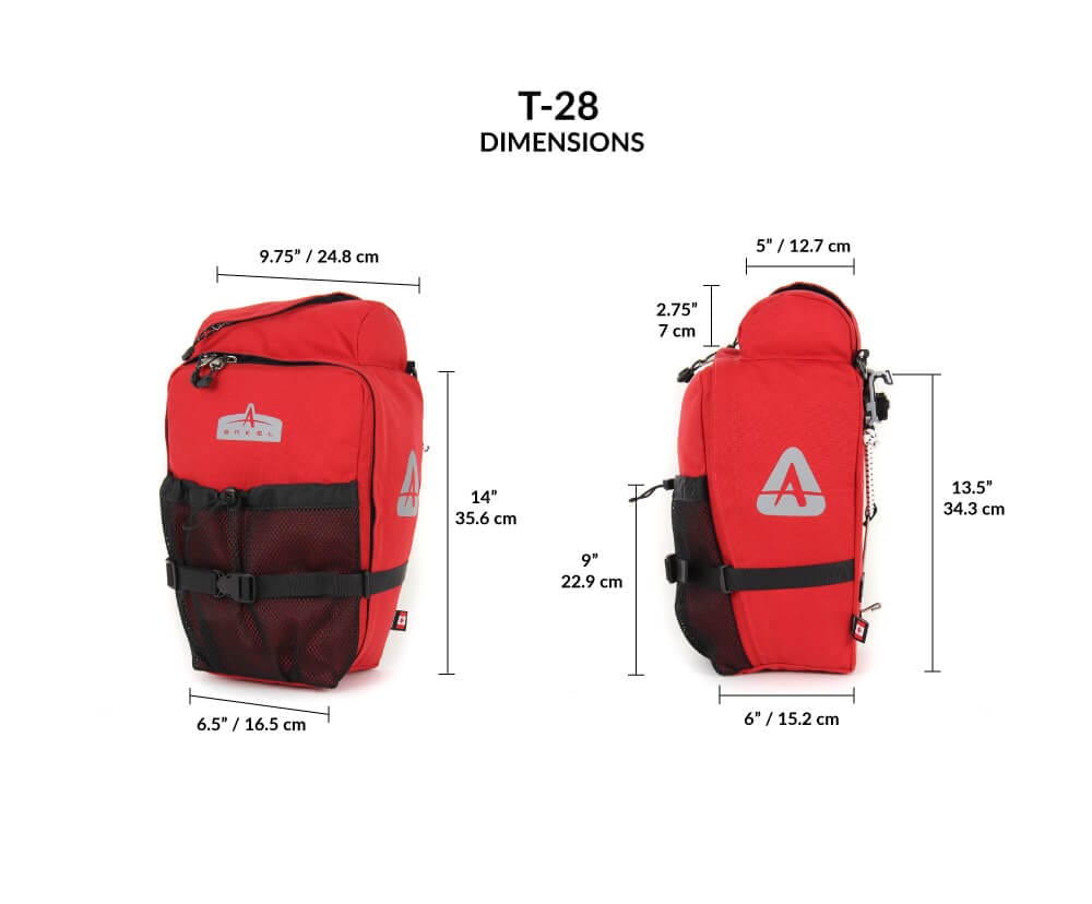 Arkel T-28 Classic Touring Panniers (Pair) – Arkel Bike Bags