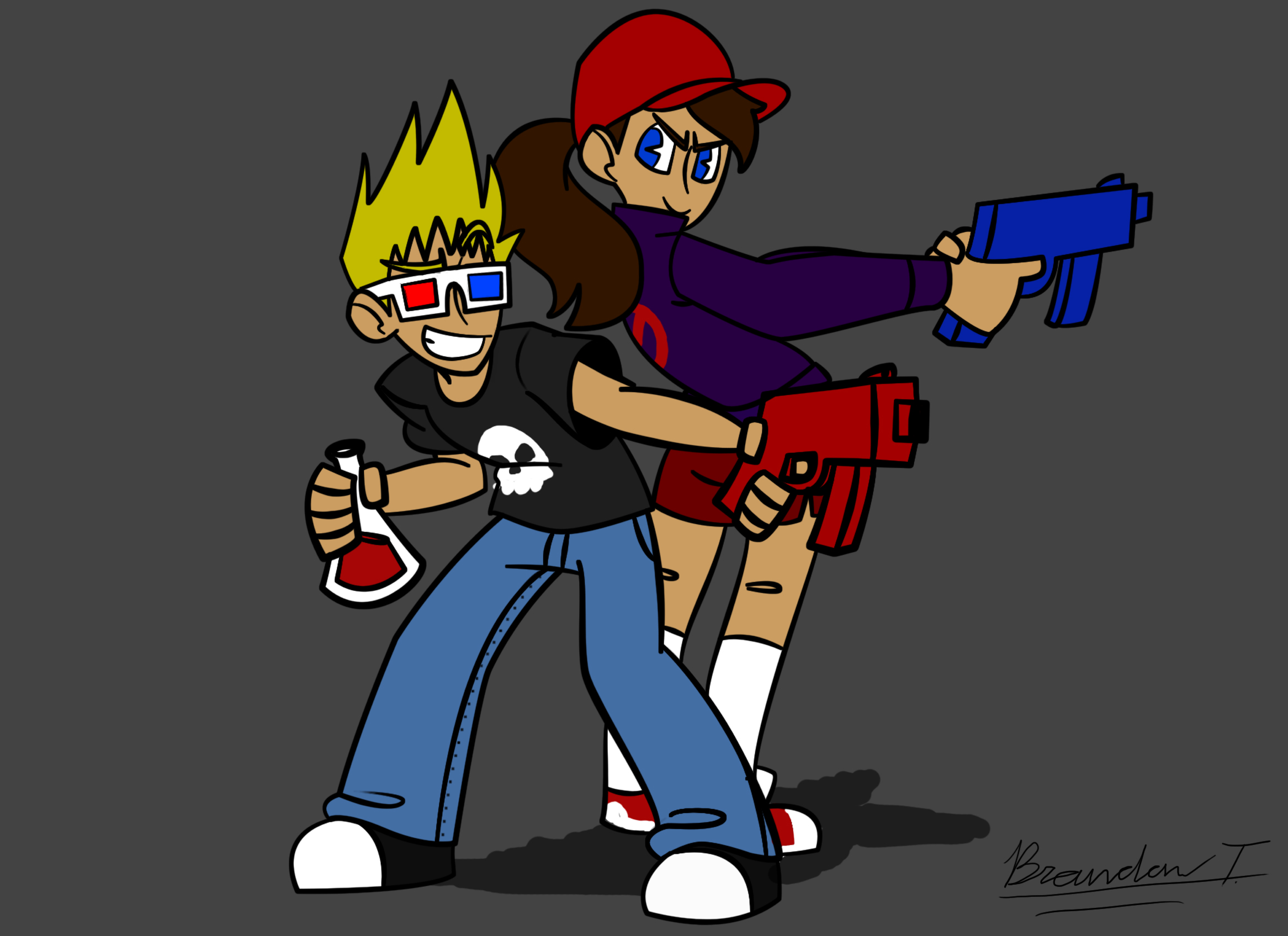 Zeke & Julie by Mario644 on Newgrounds