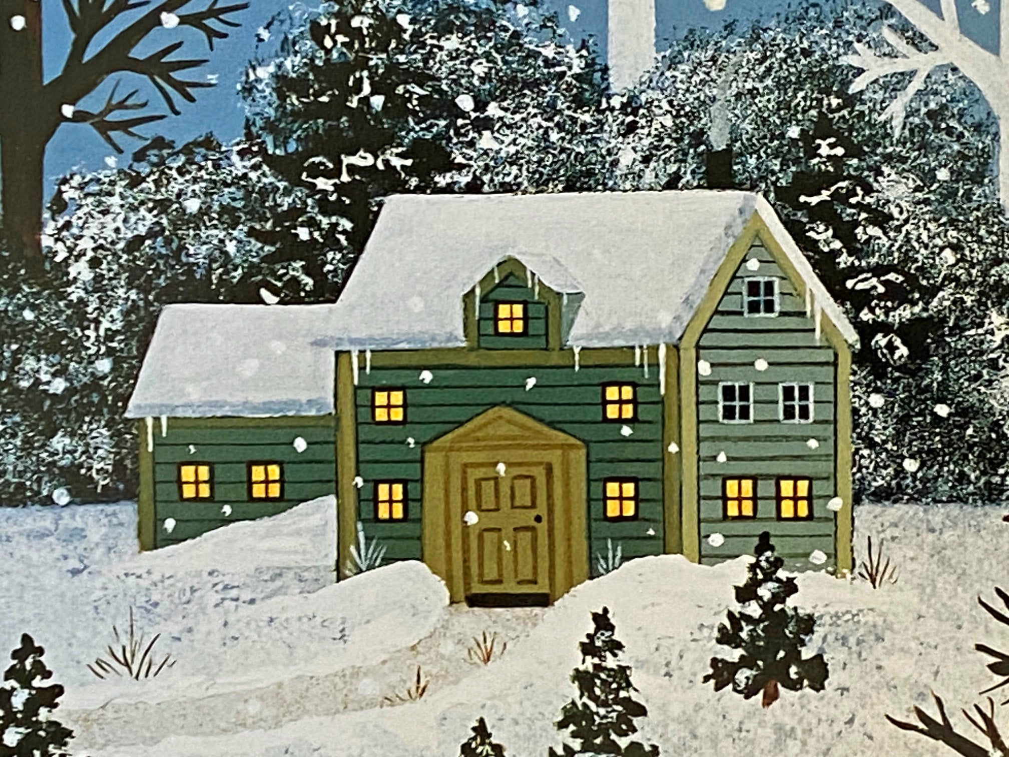 A Winter Long Ago Jane Wooster Scott Lithograph Artist Signed