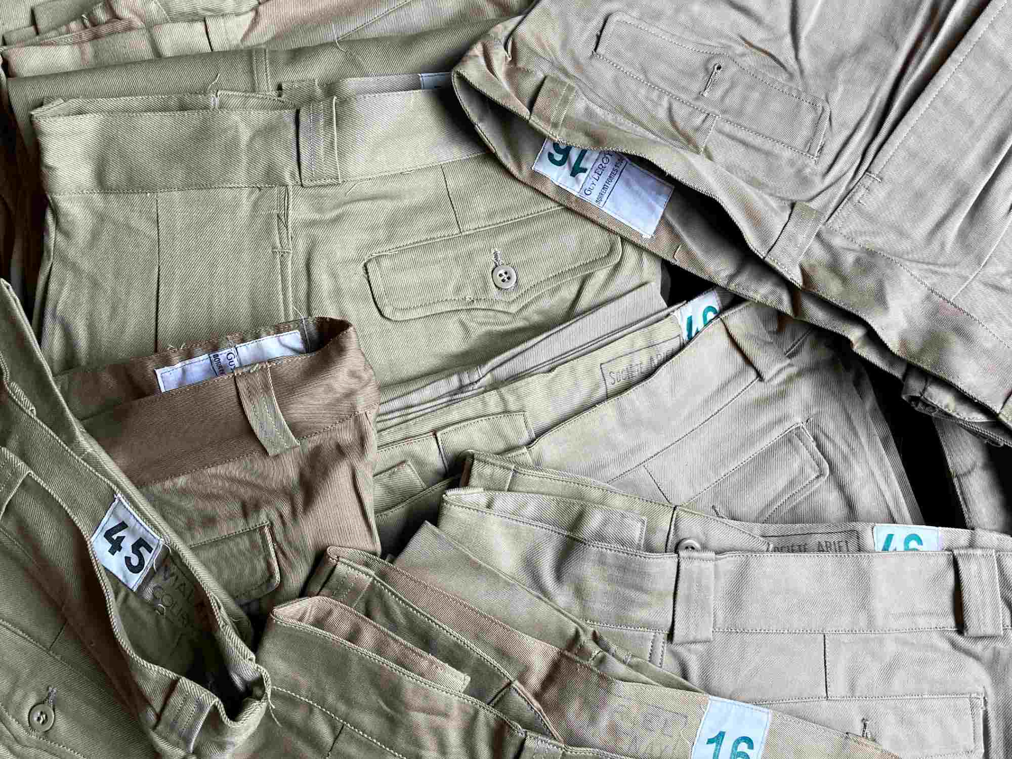 チノパンの最高峰。フランス軍チノM52がデッドストックにて大量入荷
