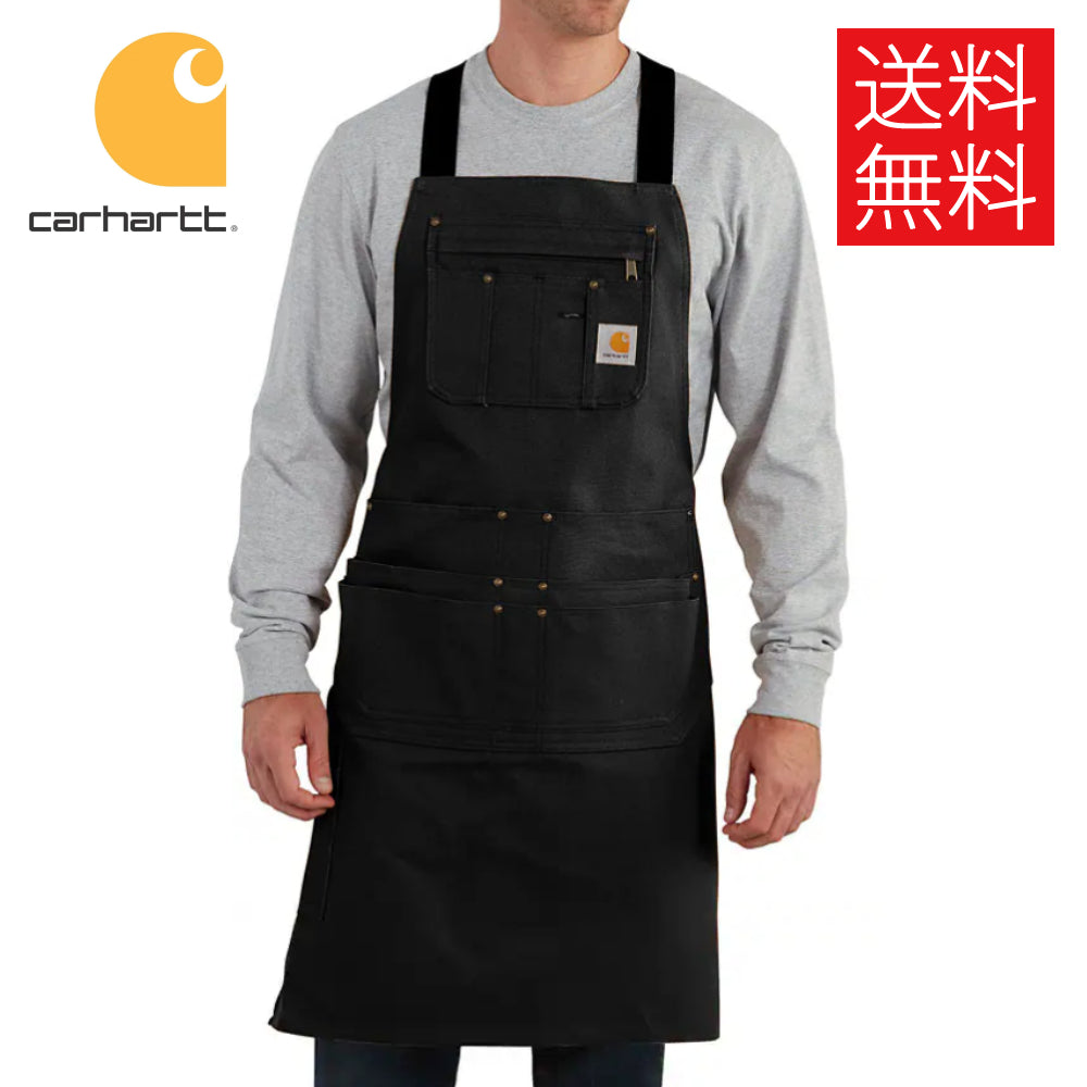 送料無料】Carhartt FIRM DUCK エプロン ブラック 黒 APRON Black