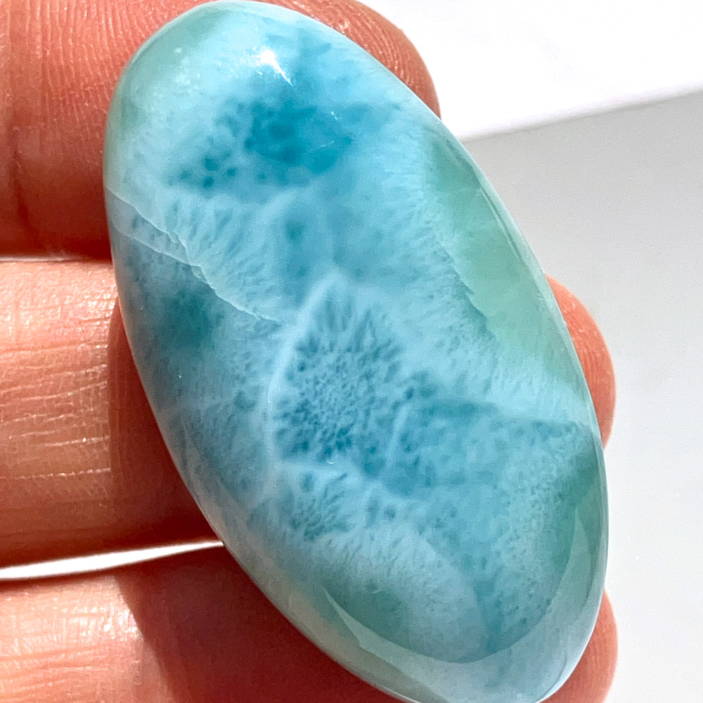 ラリマー[575] 39x21mm 77Cts ルース / 天然石ルース | Attic Natura