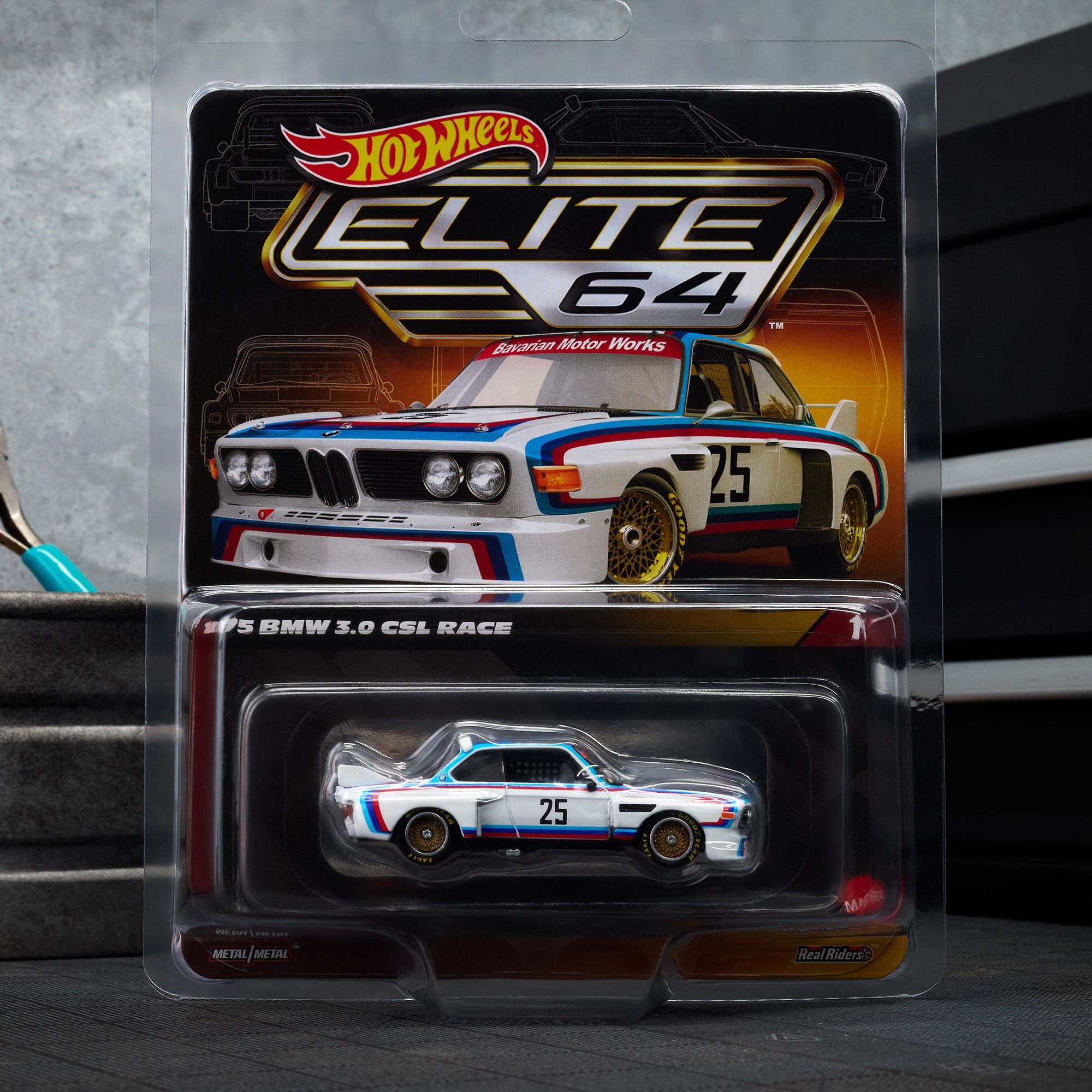 Hot Wheels Elite 64 1975 BMW 3.0 CSL Race – Mattel Creations Australia
