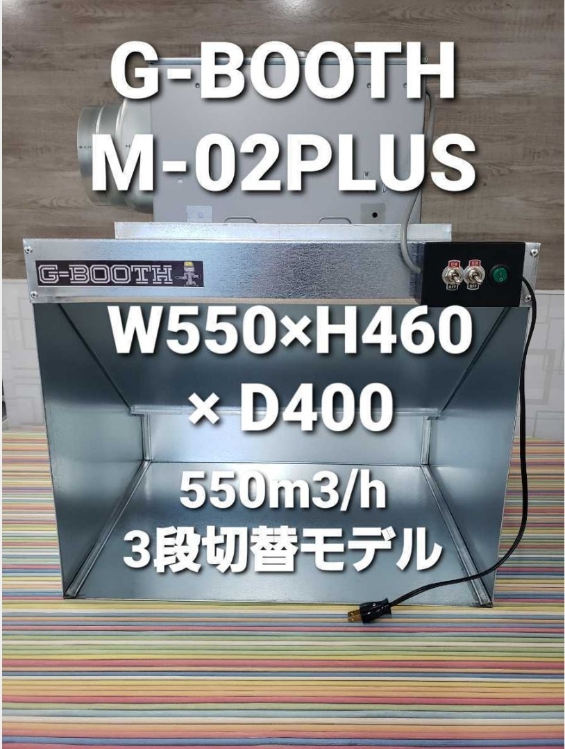 G-Booth M02＋研磨塗装ブース実用新案三段切替550m3/h