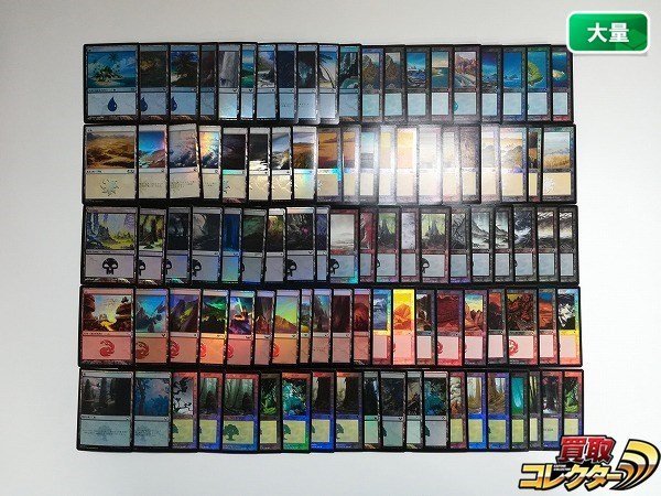 MTG 基本土地 foil 大量まとめ売りセット 600枚 平地 島 沼 山 森 MTG