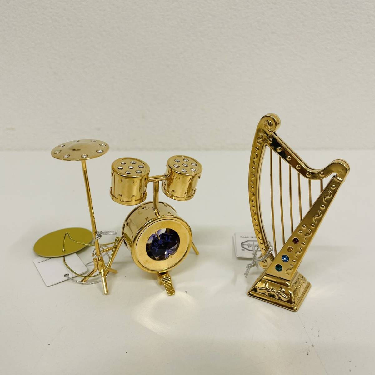 スワロフスキー SWAROVSKI ハープ 楽器 オブジェ 置物 クリスタル 169245