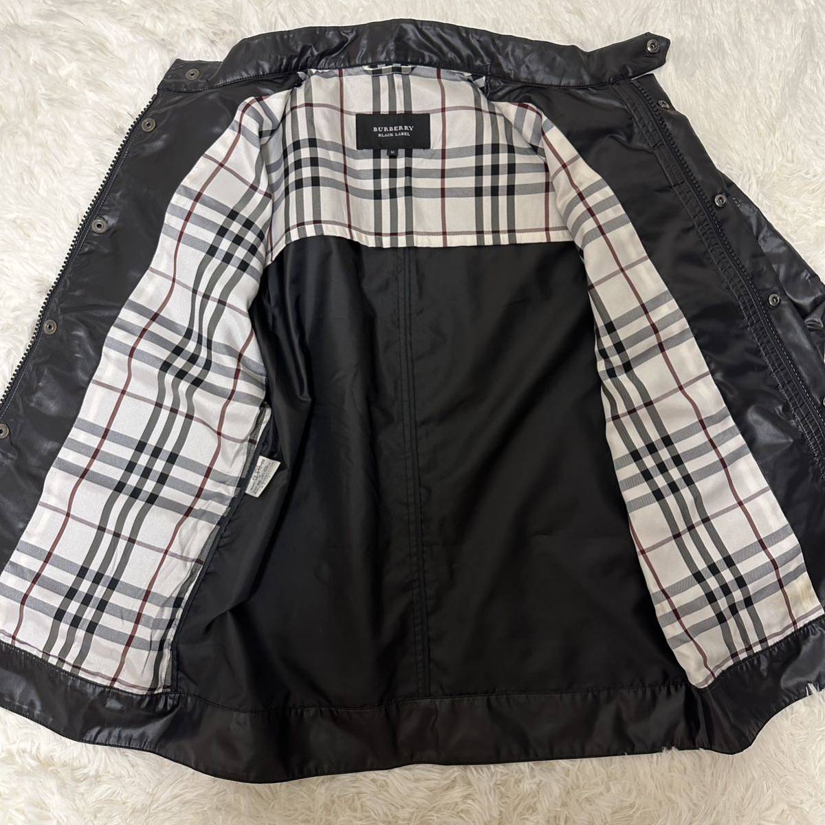 M相当 1円 ノバチェックバーバリーブラックレーベル ブルゾン アウター