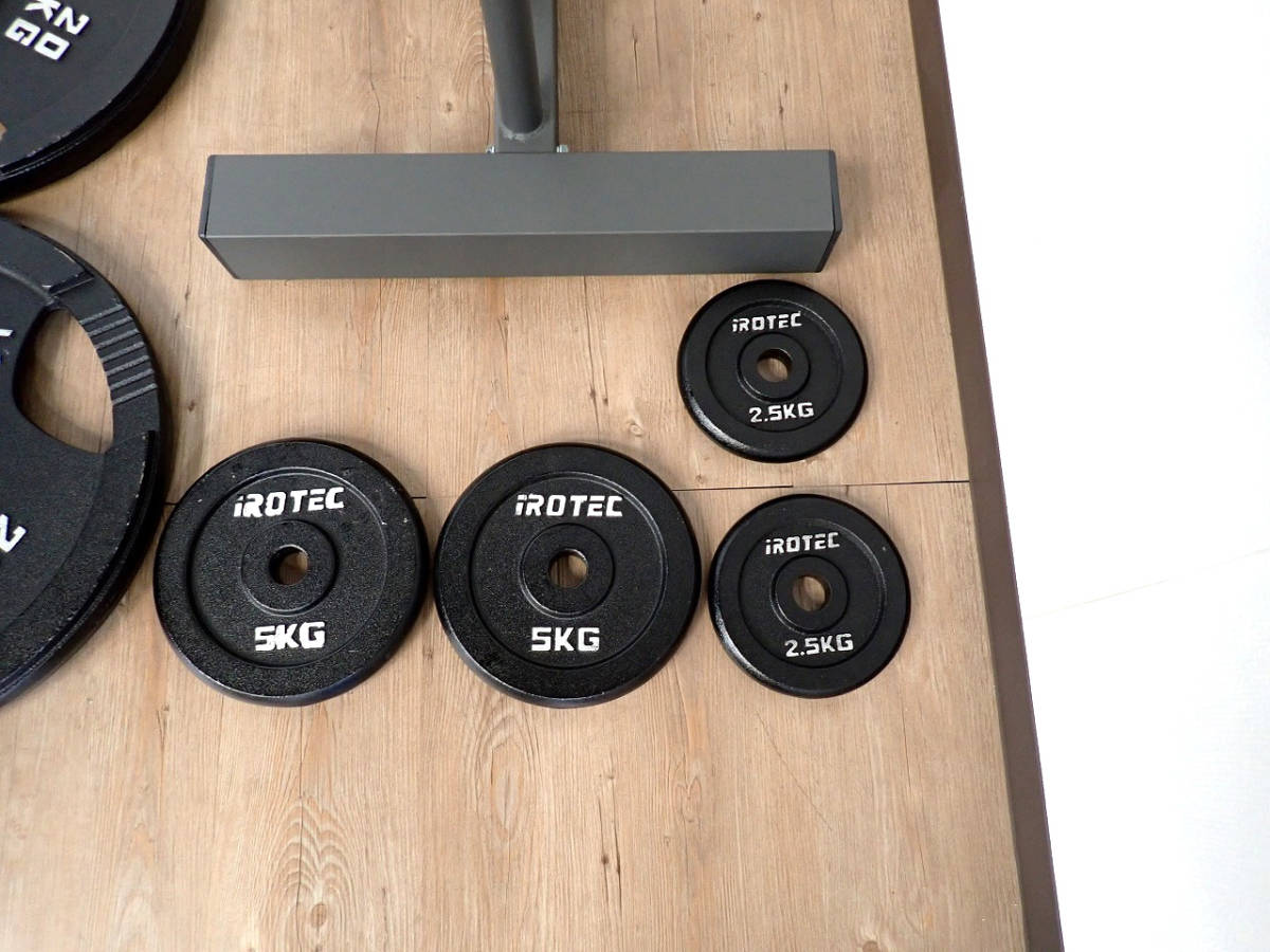 iROTEC ダンベルプレート 20kg 2枚 中古です。 iROTEC ダンベル