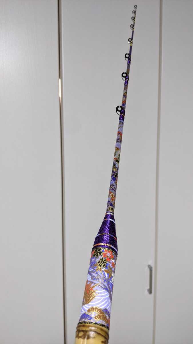 伊勢海老竿 テトラ竿 和竿 布袋竹 ハンドメイドロッド 希少✨伊勢海老竿