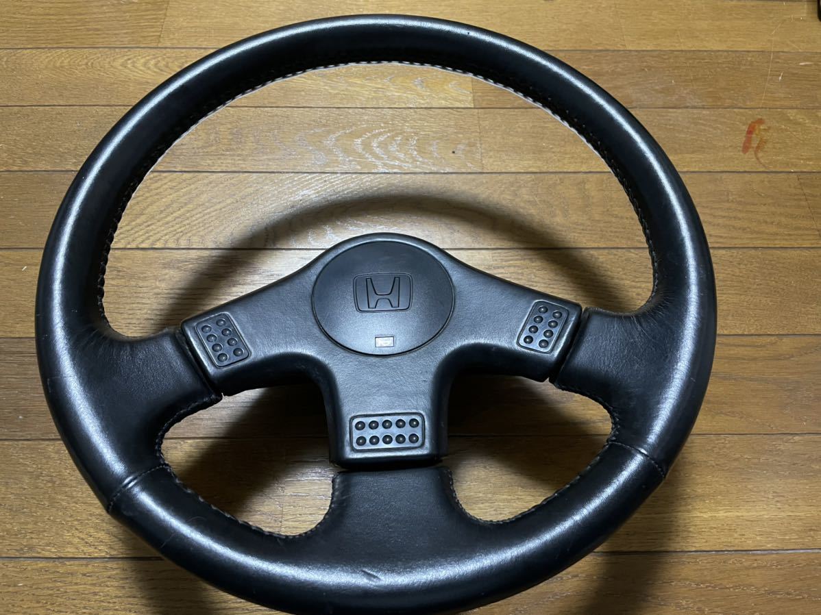 当時もの激レア希少グランドシビックEF3 Si レザーステアリング