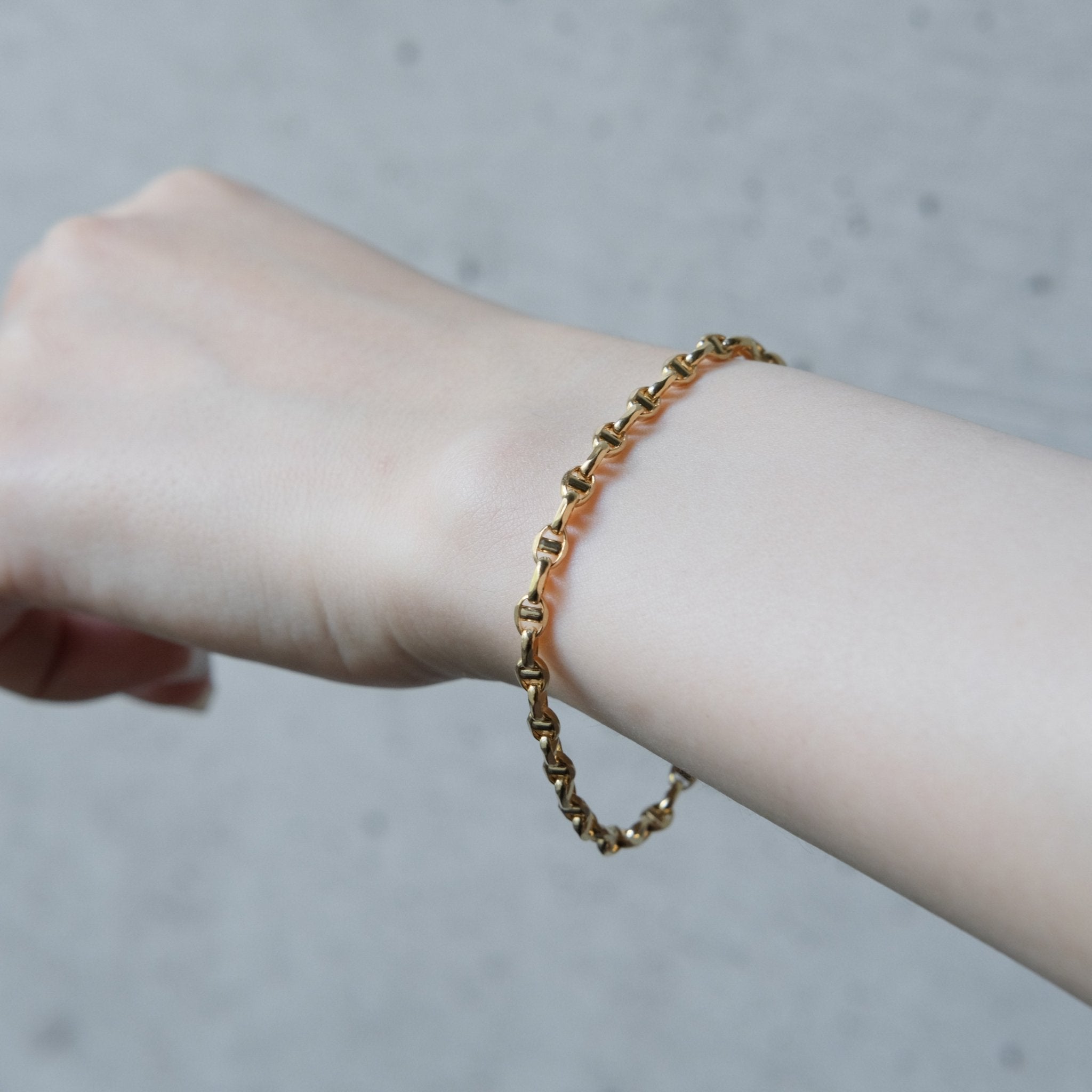 18Kアンカーチェーンブレスレット | aucentic(オーセンティック)