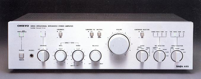 Specifications of ONKYO Integra A-815 Onkyo / Onkyo
