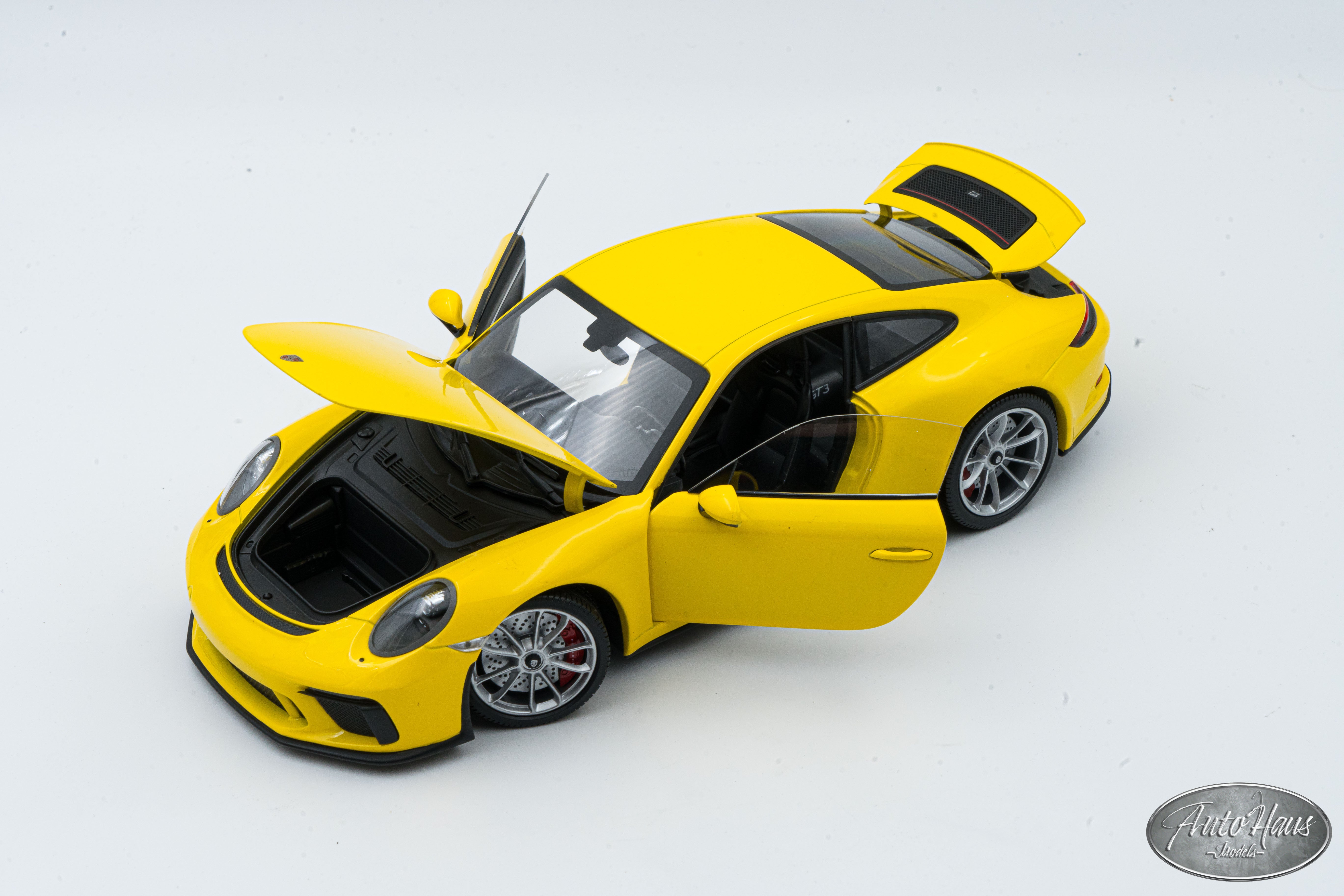 1/18 Minichamps Porsche 911 (991) GT3 Touring Yellow – AutoHaus Models