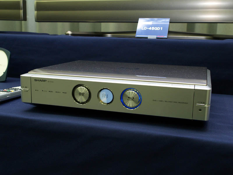 シャープ、初のHDD搭載ブルーレイレコーダ「BD-HD100」