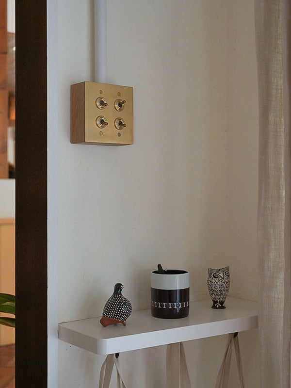 真鍮プレート4スイッチ | AXCIS ONLINE