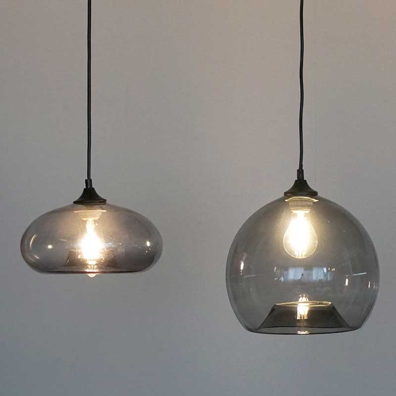 SET】グレーグラスペンダントシェード ラウンド | AXCIS ONLINE