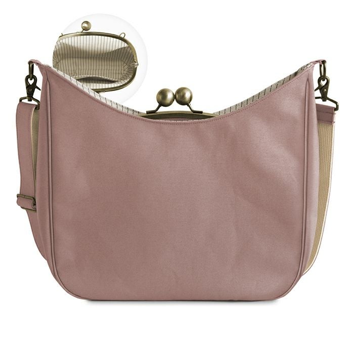 在庫商品】がま口リムーバブルショルダーバッグ【ライトキャンバス