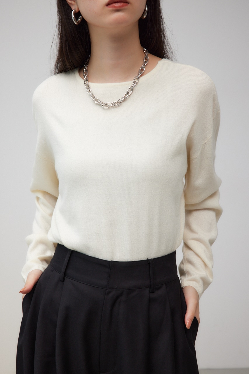 ヌーディー2WAYVネックニットトップス｜WOMEN｜250HAB70-022I｜AZUL BY