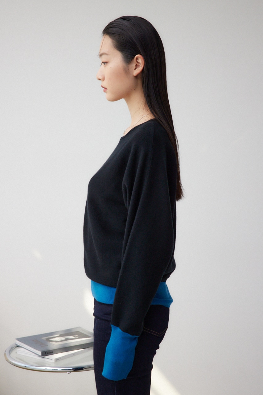 バイカラードルマンニットプルオーバー｜WOMEN｜250HAC70-520H｜AZUL