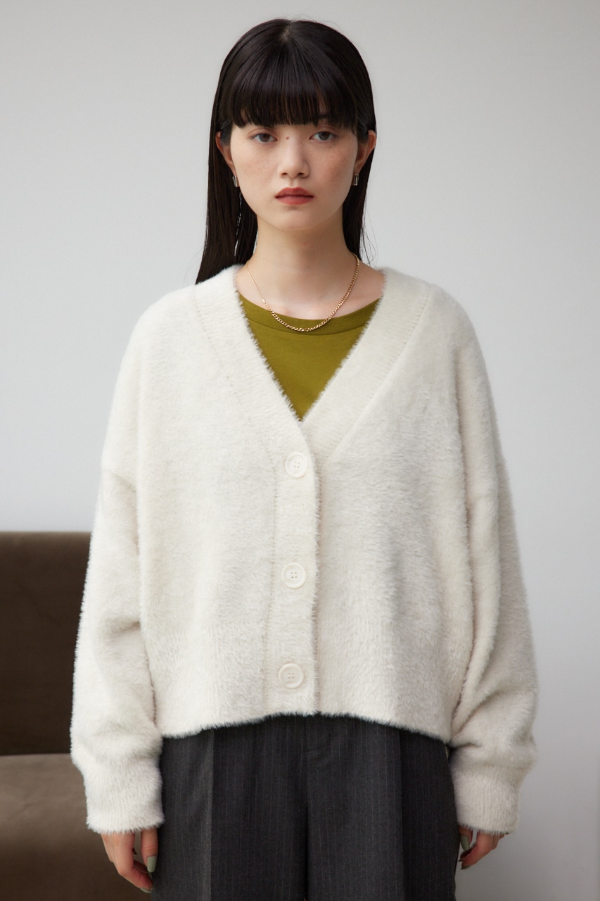 モヘヤライクニットカーディガン｜WOMEN｜250HAF70-055H｜AZUL BY