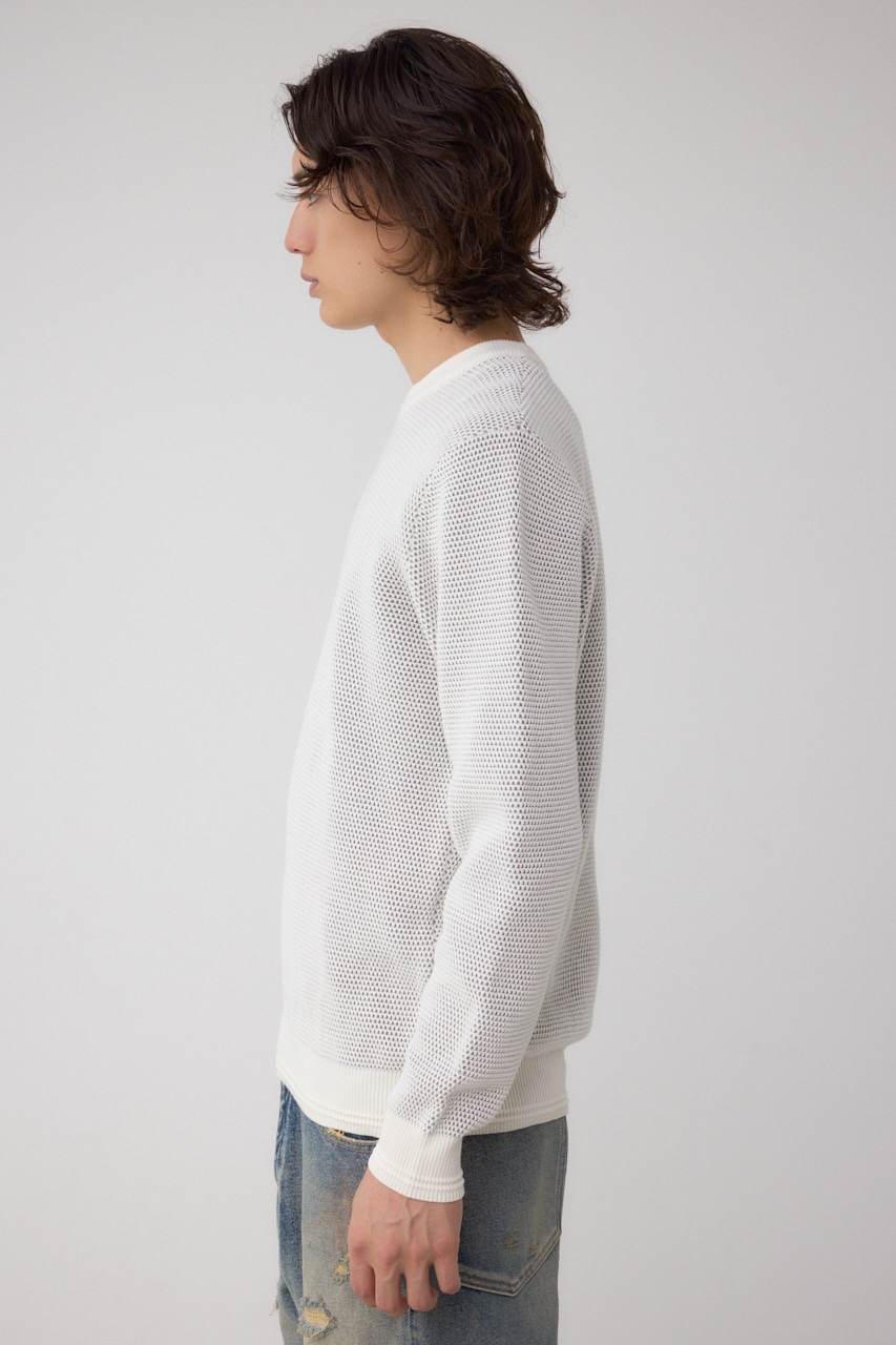 ハニカムクルーネックニット｜MEN｜251IAB70-0571｜AZUL BY MOUSSY