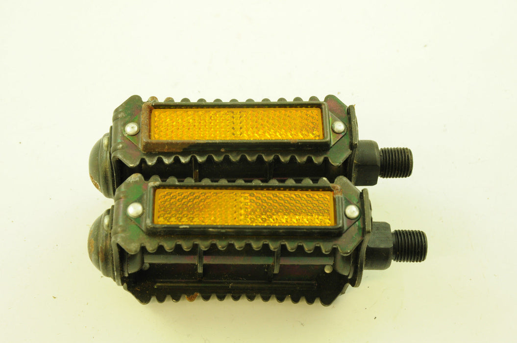 OLD SCHOOL BMX HTI RAT TRAP 1/2” PEDALS NEW OLD STOCK MADE IN 80's