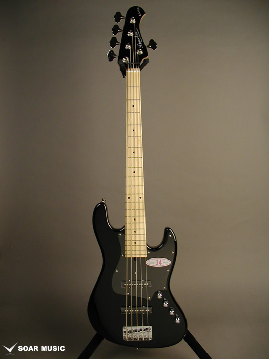WL-534 ACT/M BLK （5弦 アクティブ・34inch スケール） (Bacchus)