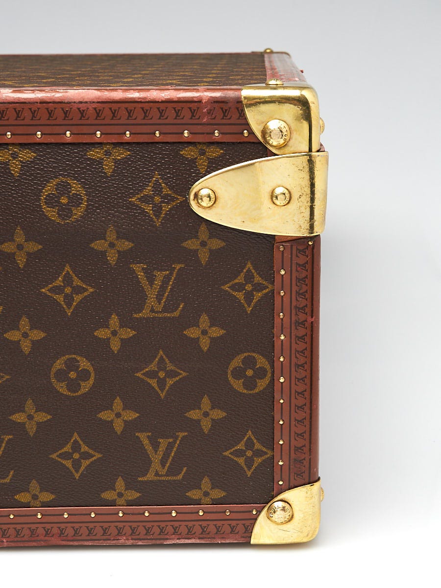 Louis Vuitton Vintage Monogram Canvas Alzer 65 Hardsided Trunk