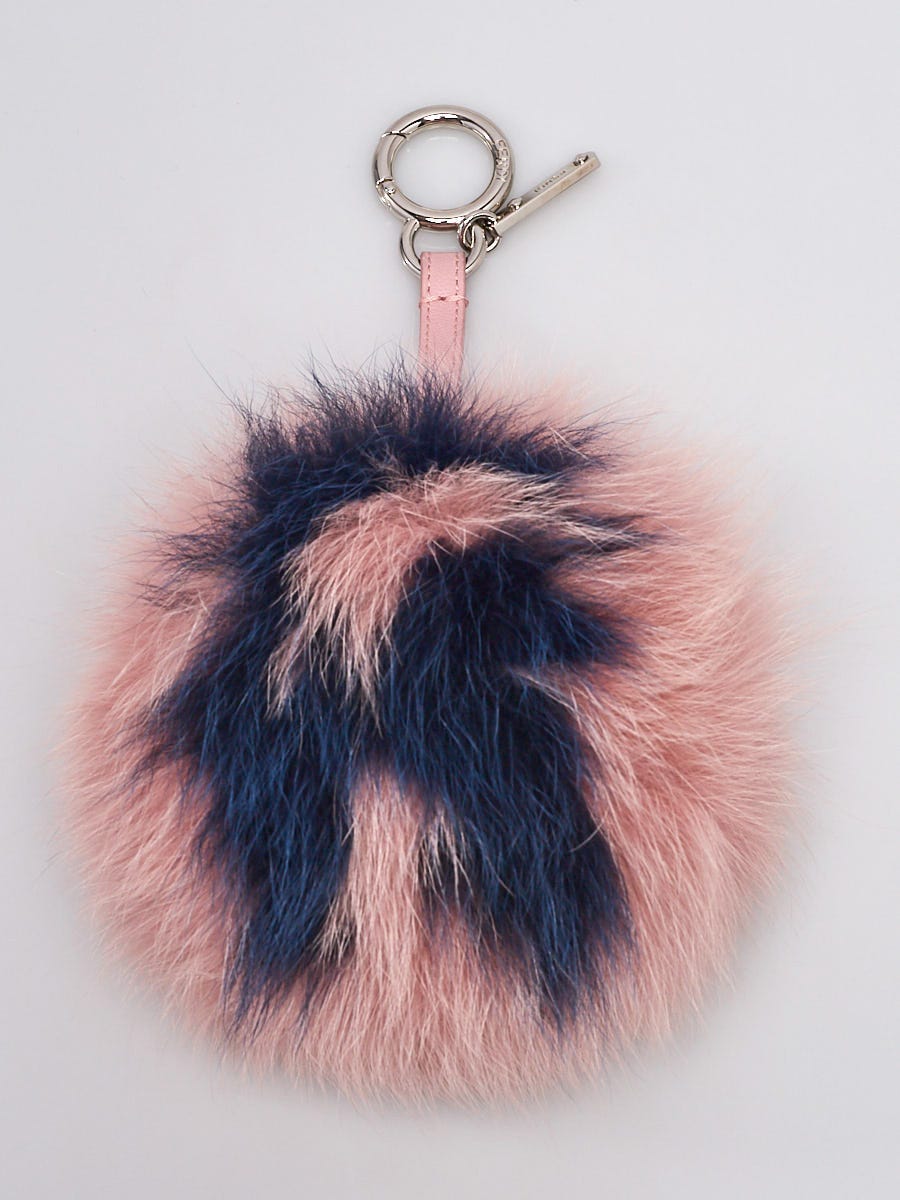 Fendi Pink/Blue Fox Fur Alphabet 
