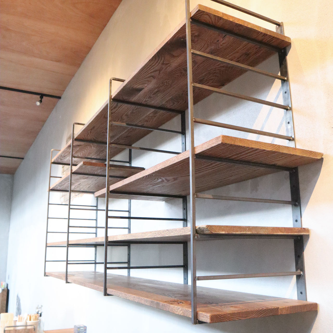 アイアンウォールシェルフ(ES90) | オーダーメイドのアイアン家具を