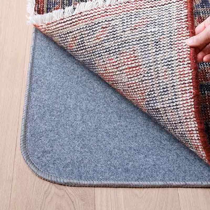 ヴィンテージ風ラグ ウール100％の赤い絨毯 [DP01ダークレッド] | ボー