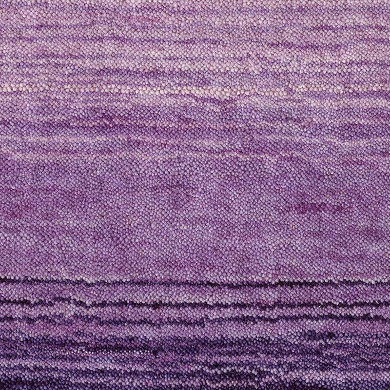 厚手のリーズナブルウールラグ グラデーションデザイン [パープル(紫