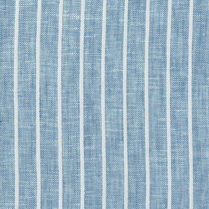 ストライプ ブルー / リネン100％カーテン / レース | ボー・デコール