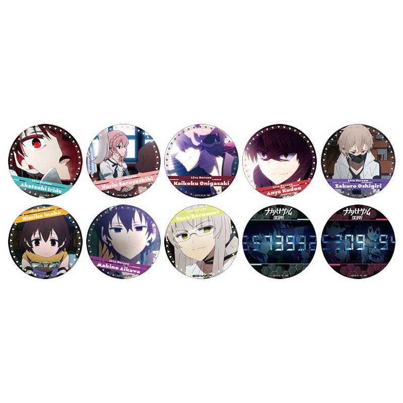 ナカノヒトゲノム【実況中】』 トレーディング缶バッジ キャラクター