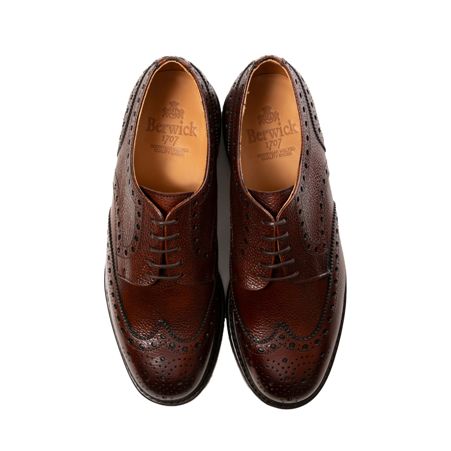 Berwick1707 | ウイングチップ シボ革 | 5544CCDABK – バーウィック