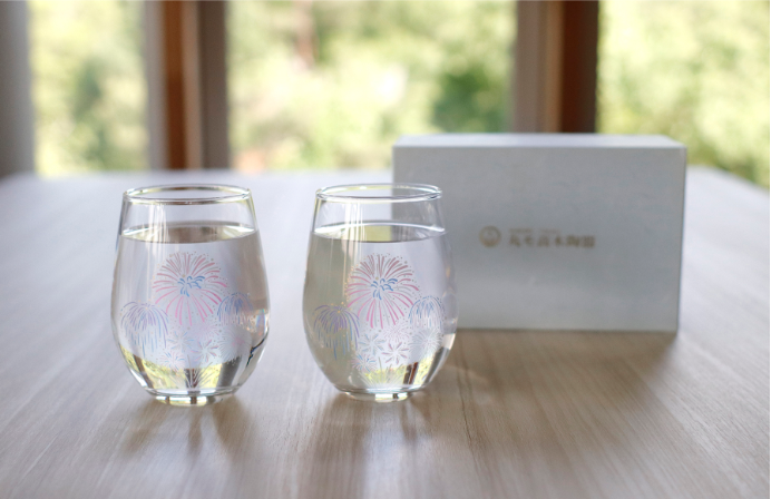 冷感花火 フリーグラス ペアセット | ノベルティグッズ・ギフト・販促