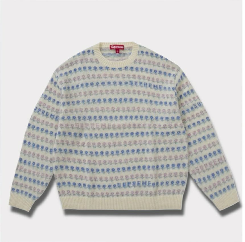 Supreme シュプリーム 2025AW Flowers Metallic Sweater フラワーズ